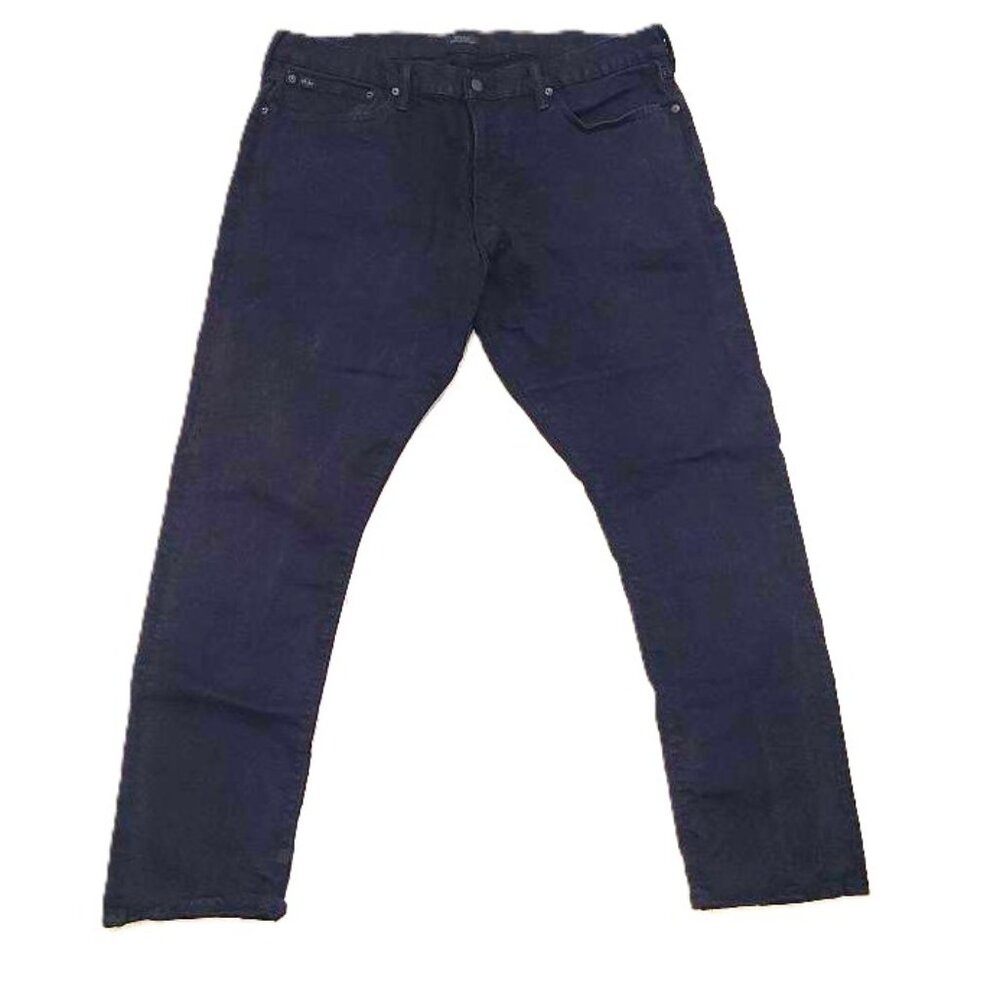 Polo Ralph Lauren Sullivan Jeans Mens 40x32 Black Denim Slim Stretch